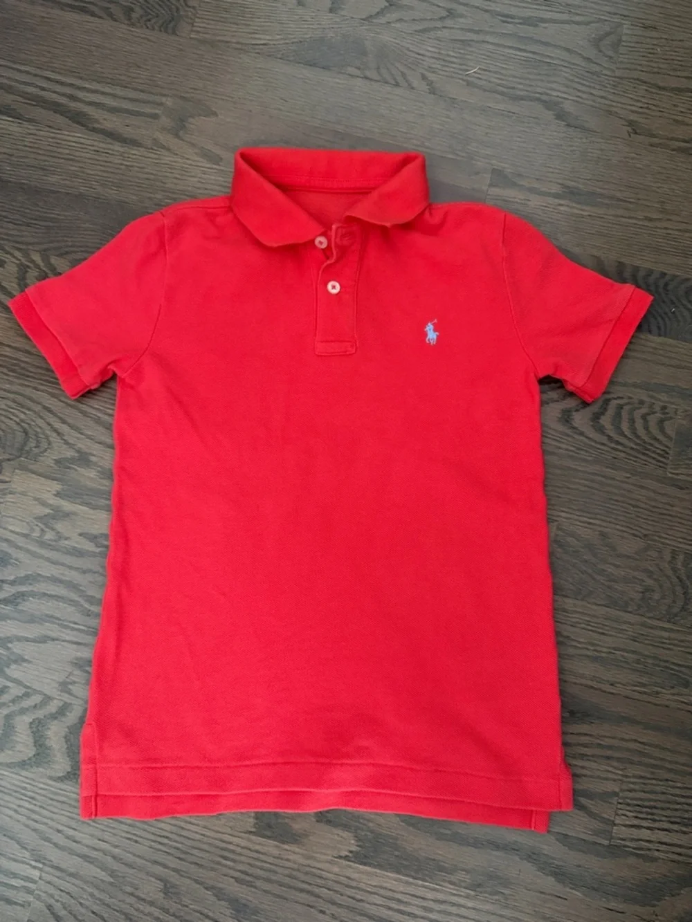 Ralph Lauren Kids Bright Red Polo with Light Blue Pony